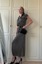 Летнее платье Mila Nova Ф-84 черный+айвори — изображение 3