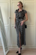 Летнее платье Mila Nova Ф-84 черный+айвори — изображение 5