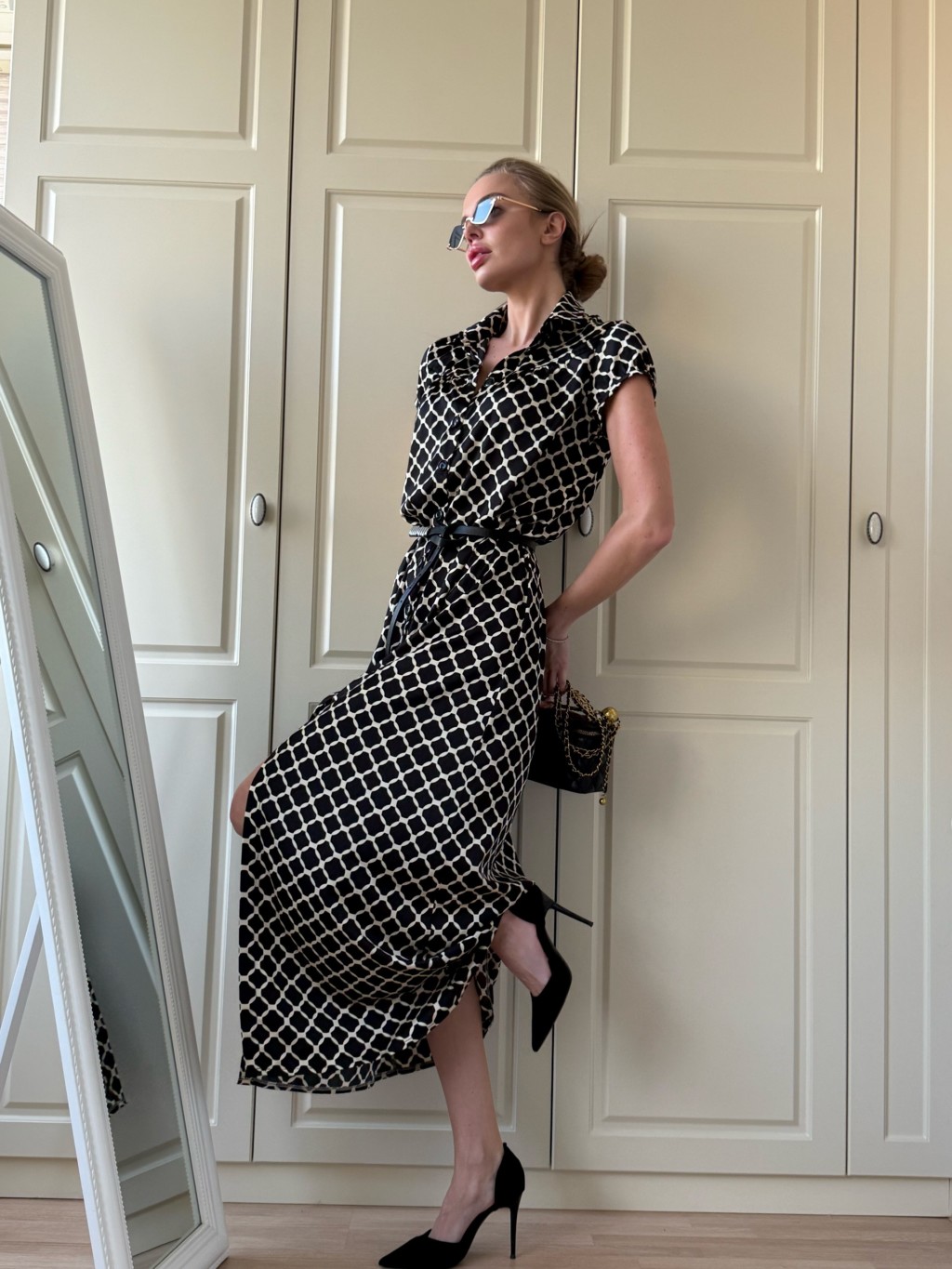 Летнее платье Mila Nova Ф-84 черный+айвори — изображение 7