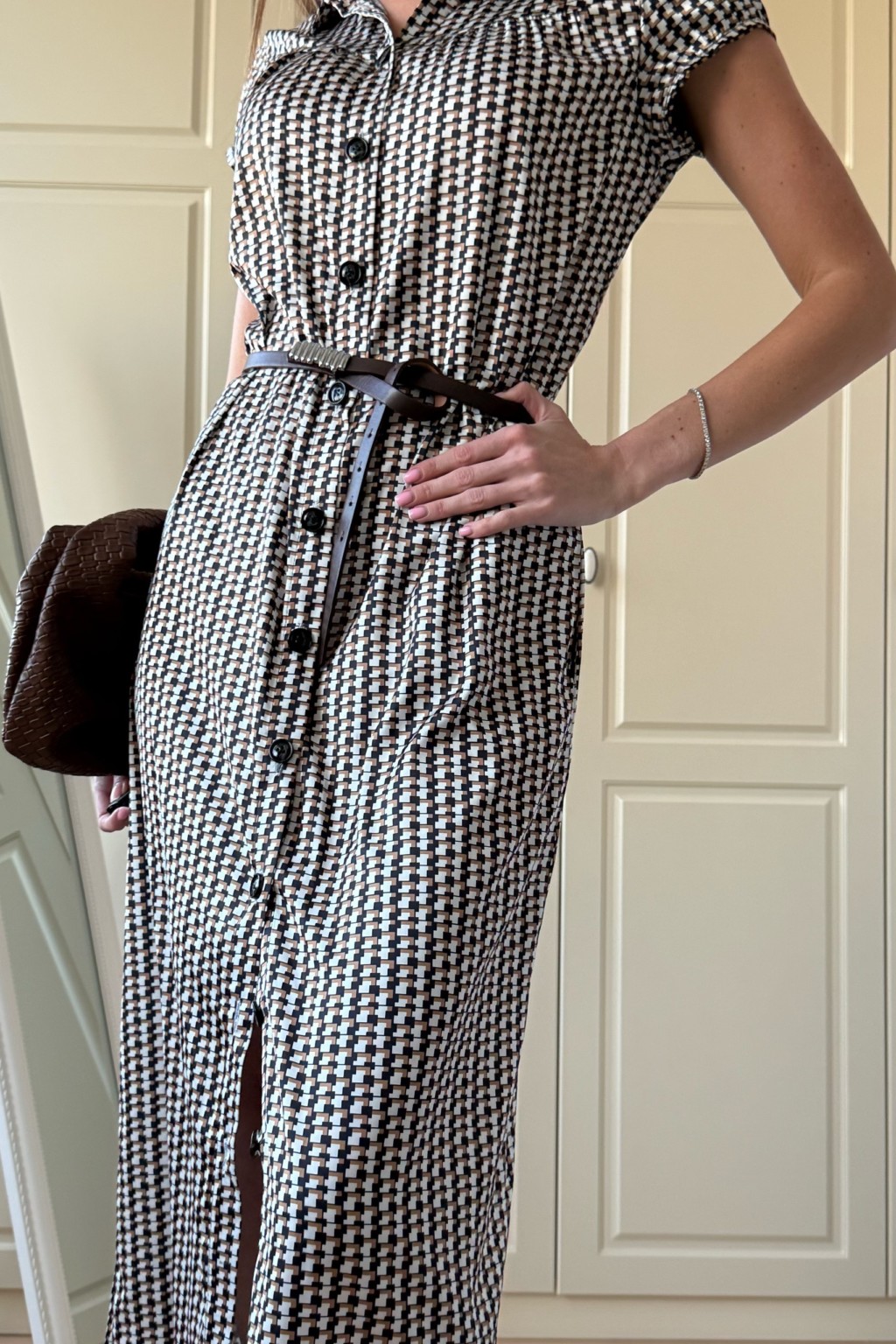 Летнее платье Mila Nova Ф-84 синий+шоколад — изображение 5