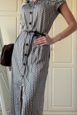 Летнее платье Mila Nova Ф-84 синий+шоколад — изображение 5