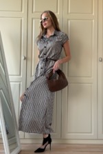 Летнее платье Mila Nova Ф-84 синий+шоколад — изображение 2