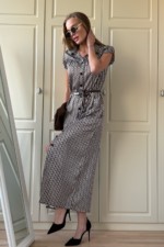 Летнее платье Mila Nova Ф-84 синий+шоколад — изображение 8