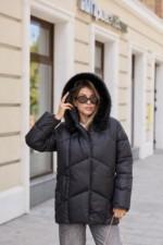 Зимняя куртка Mila Nova К-344 черный+черный — изображение 2