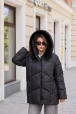 Зимняя куртка Mila Nova К-344 черный+черный