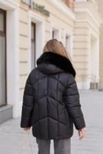 Зимняя куртка Mila Nova К-344 черный+черный — изображение 4