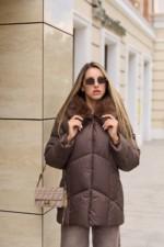 Зимняя куртка Mila Nova К-344 шоколадный