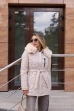 Зимняя куртка Mila Nova К-345 бежевый — изображение 2