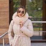 Зимняя куртка Mila Nova К-345 бежевый