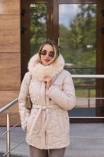 Зимняя куртка Mila Nova К-345 бежевый