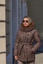 Зимняя куртка Mila Nova К-345 шоколадный