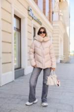 Зимняя куртка Mila Nova К-350 бежевый — изображение 2