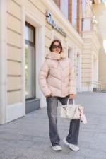 Зимняя куртка Mila Nova К-350 бежевый — изображение 4