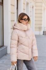 Зимняя куртка Mila Nova К-350 бежевый — изображение 5
