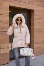 Зимняя куртка Mila Nova К-344 бежевый