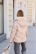 Зимняя куртка Mila Nova К-350 бежевый — изображение 6