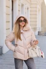 Зимняя куртка Mila Nova К-350 бежевый — изображение 7