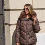 Зимняя куртка Mila Nova К-350 шоколадный