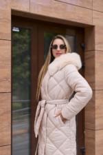 Зимнее пальто Mila Nova ПВ-319 бежевый — изображение 4