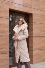 Зимнее пальто Mila Nova ПВ-319 бежевый — изображение 2