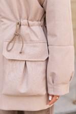 Зимняя куртка Mila Nova К-371 капучино — изображение 4