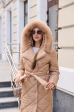 Зимнее пальто Mila Nova ПВ-319 кемел+кемел — изображение 4