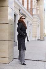 Зимнее пальто Mila Nova ПВ-375 кап, черный — изображение 7