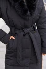 Зимнее пальто Mila Nova ПВ-375 кап, черный+черный — изображение 5