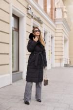 Зимнее пальто Mila Nova ПВ-375 кап, черный+черный — изображение 7