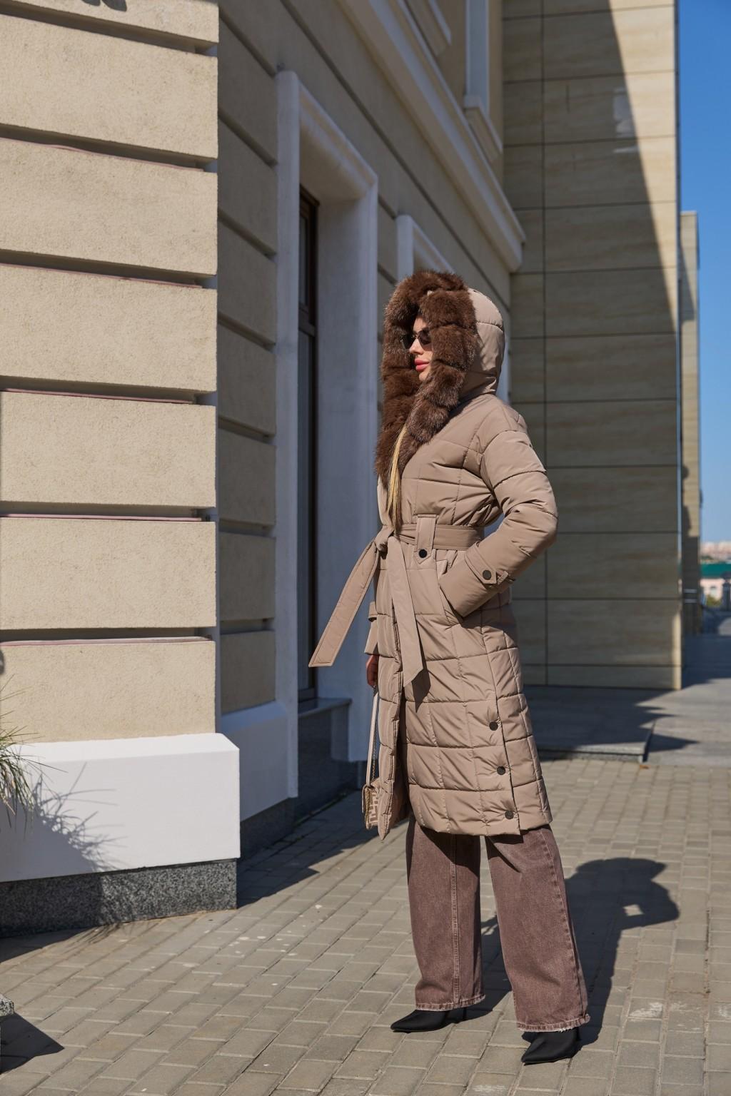 Зимнее пальто Mila Nova ПВ-375 кап, капучино — изображение 7