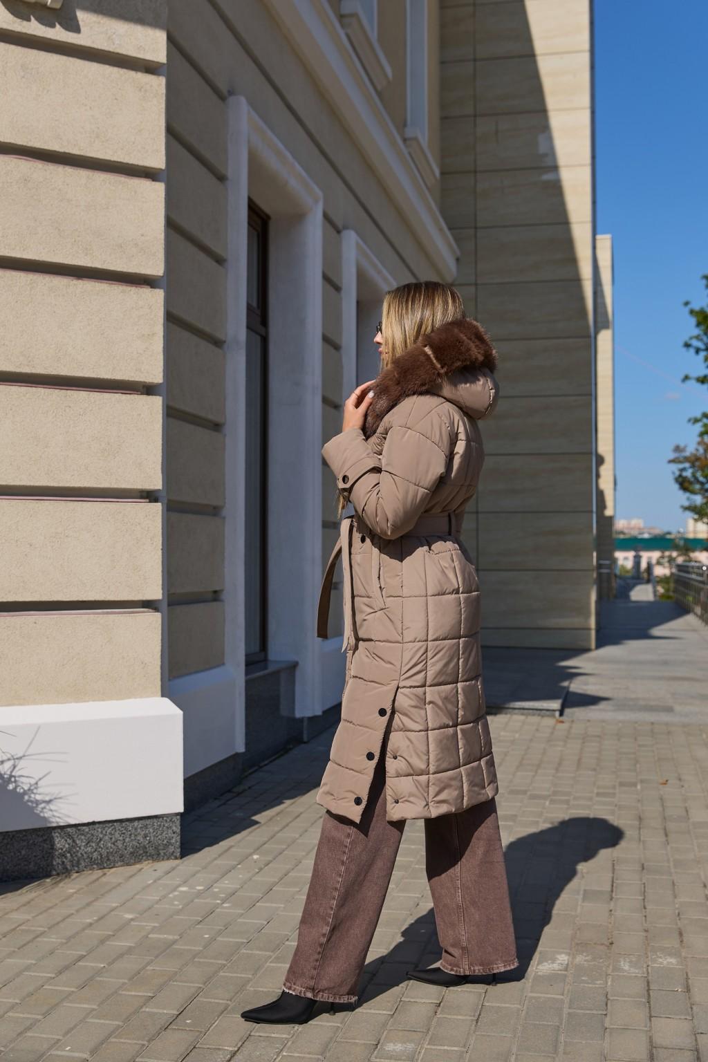 Зимнее пальто Mila Nova ПВ-375 кап, капучино — изображение 6