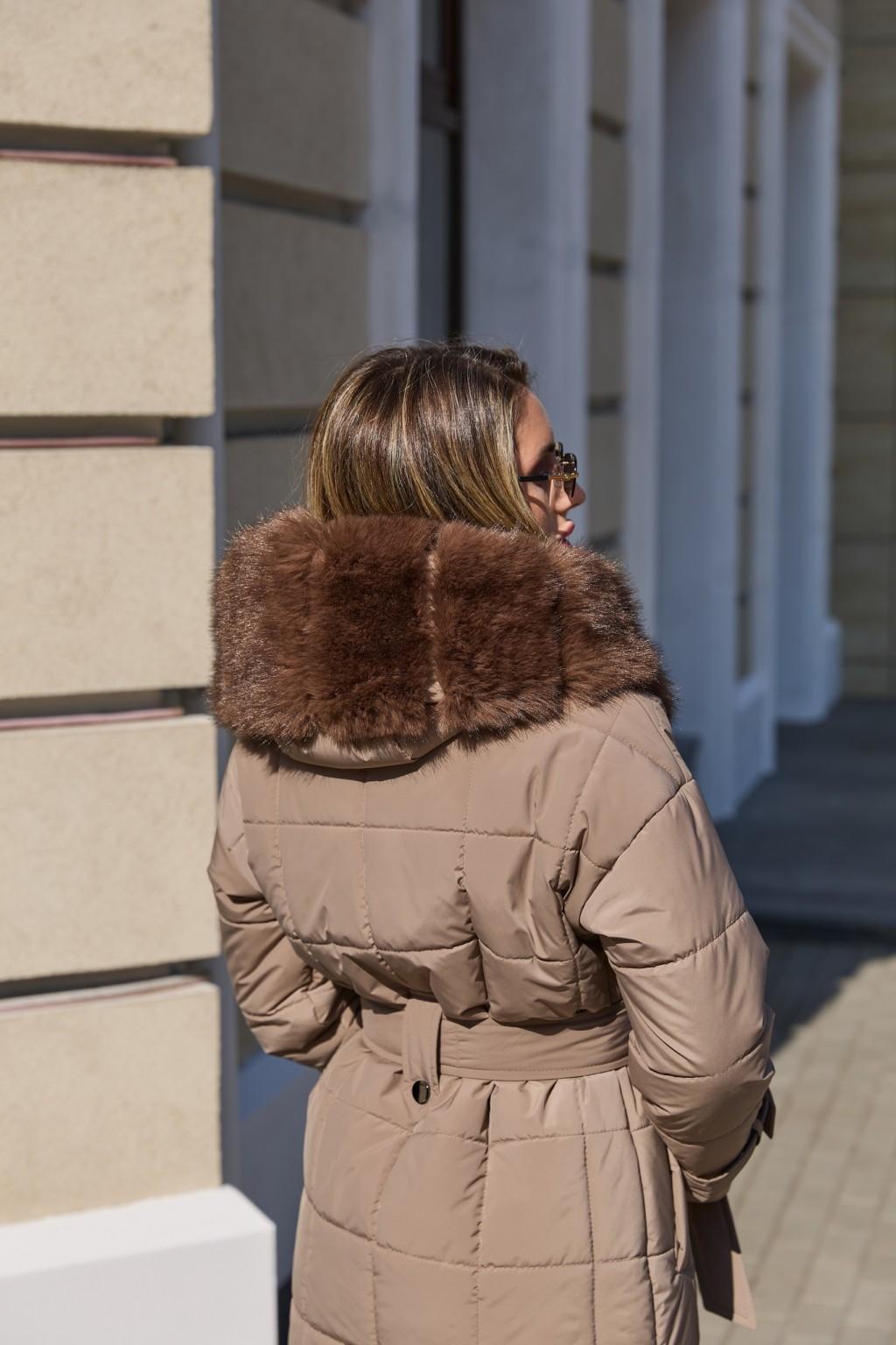 Зимнее пальто Mila Nova ПВ-375 кап, капучино — изображение 4