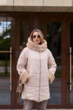 Зимняя куртка Mila Nova ПВ-383 бежевый — изображение 3