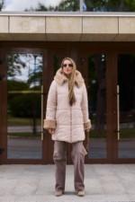 Зимняя куртка Mila Nova ПВ-383 бежевый — изображение 5