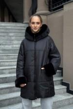 Зимняя куртка Mila Nova ПВ-383 черный+черный — изображение 2