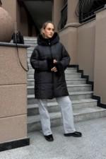 Зимняя куртка Mila Nova ПВ-383 черный+черный — изображение 4