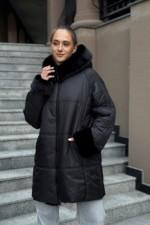 Зимняя куртка Mila Nova ПВ-383 черный+черный