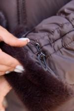 Зимняя куртка Mila Nova ПВ-383 шоколадный — изображение 6