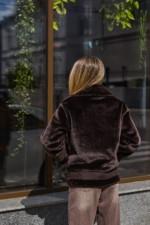 Зимняя дубленка Mila Nova Д-242  шоколад — изображение 4