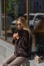 Зимняя дубленка Mila Nova Д-242  шоколад — изображение 2