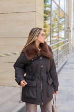 Зимняя куртка Mila Nova К-371 графит