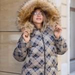 Зимняя куртка Mila Nova К-372 бежевый+черный