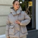 Зимняя куртка Mila Nova К-373 капучино