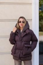 Зимняя куртка Mila Nova К-373 шоколадный