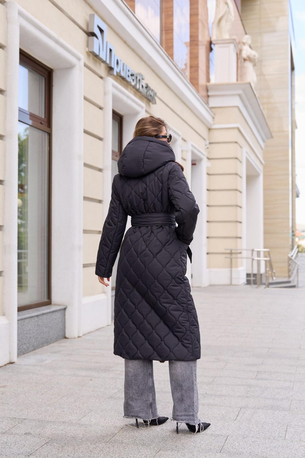 Зимнее пальто Mila Nova ПВ-355 черный — изображение 4