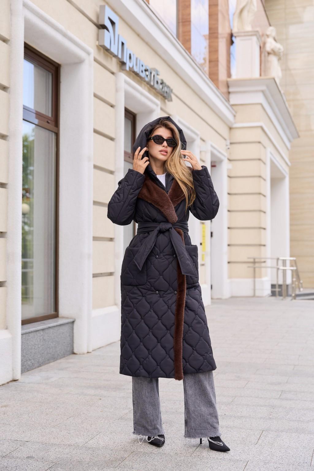 Зимнее пальто Mila Nova ПВ-355 черный — изображение 1