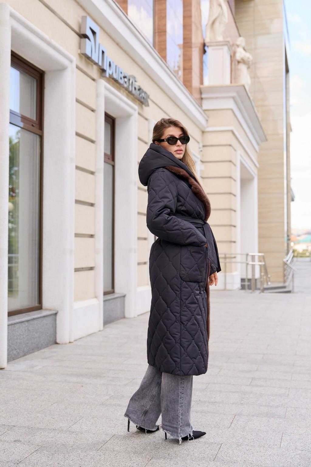 Зимнее пальто Mila Nova ПВ-355 черный — изображение 6