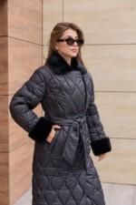 Зимнее пальто Mila Nova ПВ-357дл черный — изображение 3