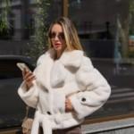 Зимняя шуба Mila Nova ПВ-381белый