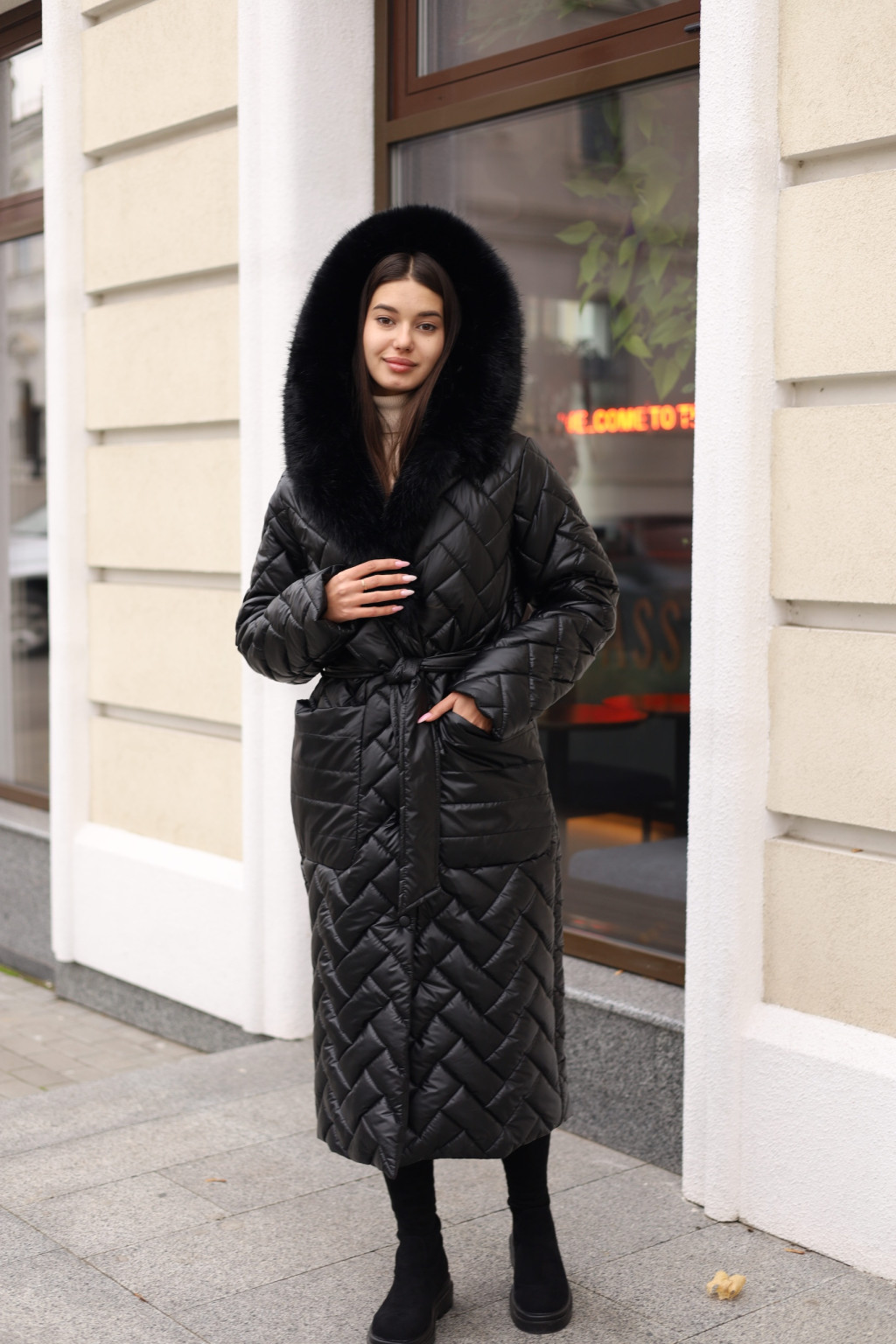 Зимнее пальто Mila Nova ПВ-382 черный — изображение 1